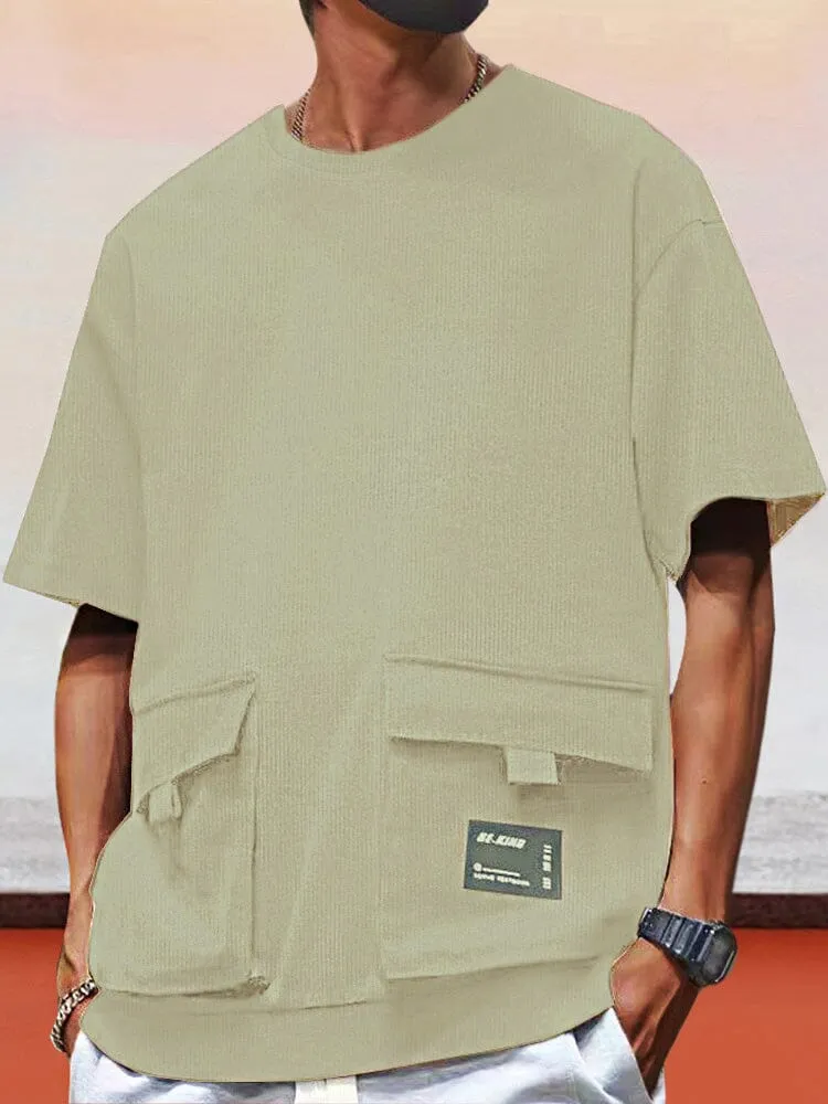 100% Cotton Cargo Pockets T-shirt