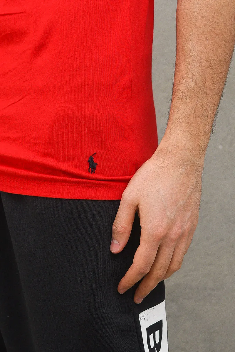 3-pack Tshirt Polo Ralph Laure - Black Charcoal Red