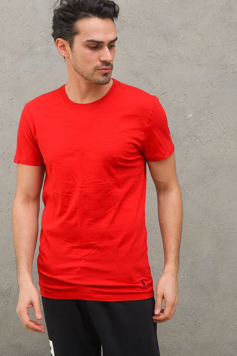 3-pack Tshirt Polo Ralph Laure - Black Charcoal Red