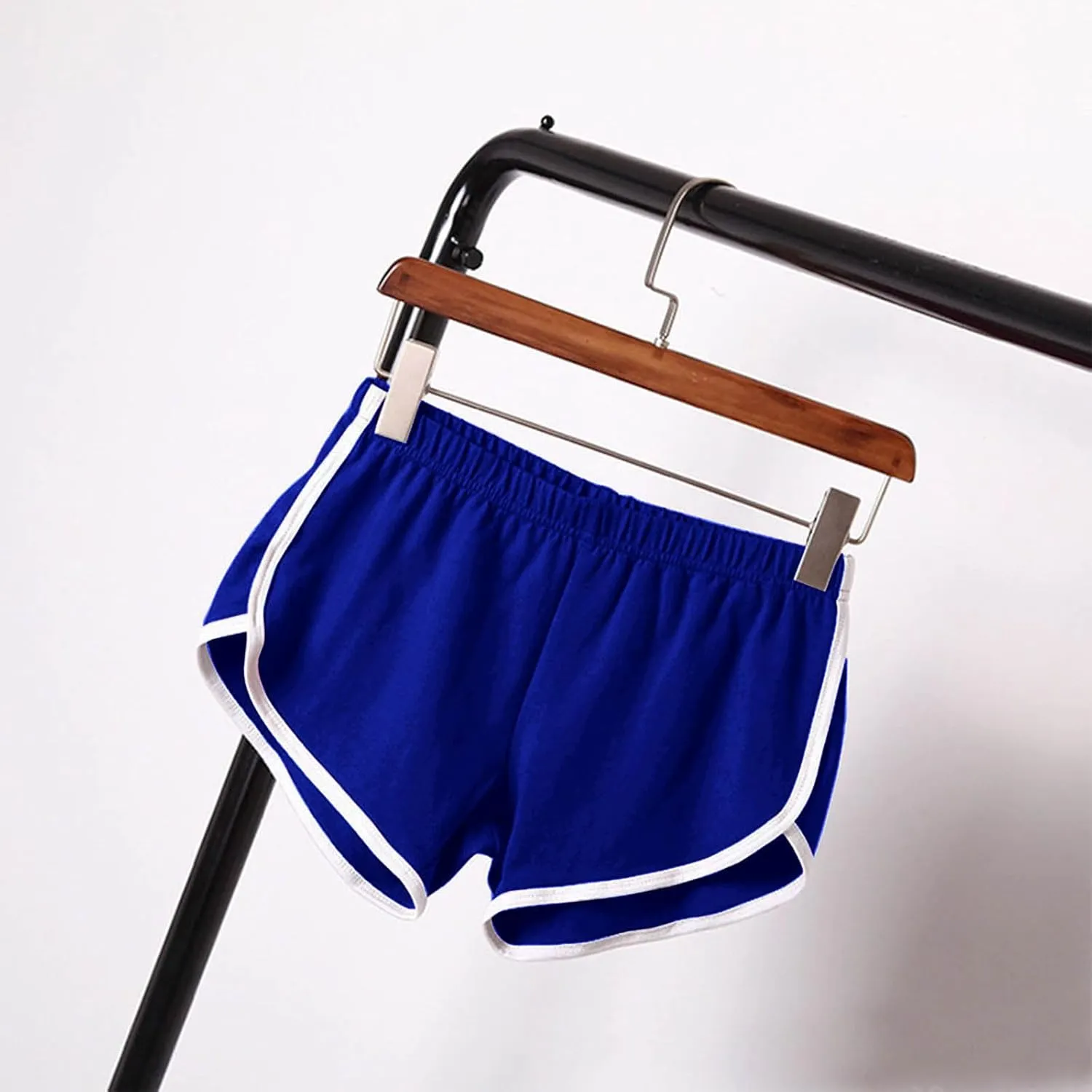 4 Pack Athletic Shorts for Women, Summer Dolphin Yoga Sweat Shorts Elastic Waist Workout Running Cycling Short Pants