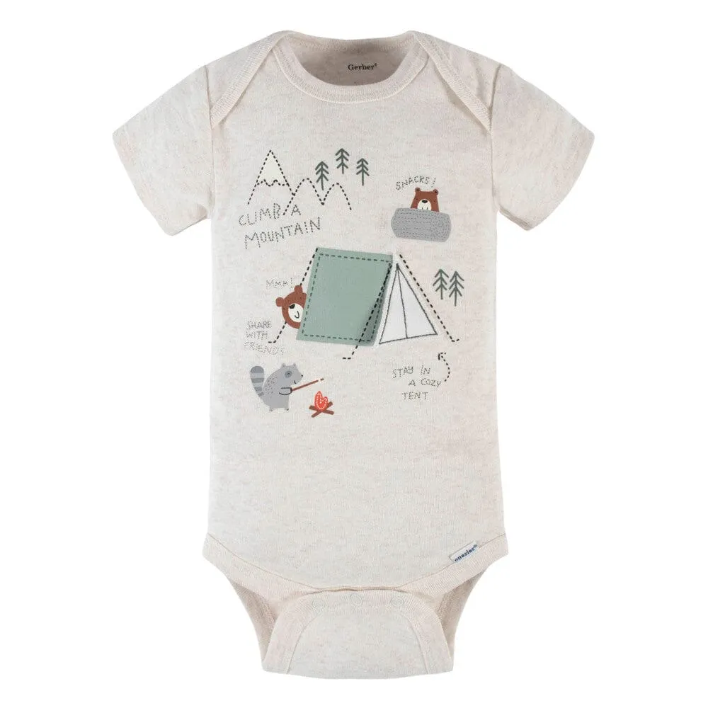 5-Pack Baby Boys Camping Short Sleeve Onesies® Bodysuits