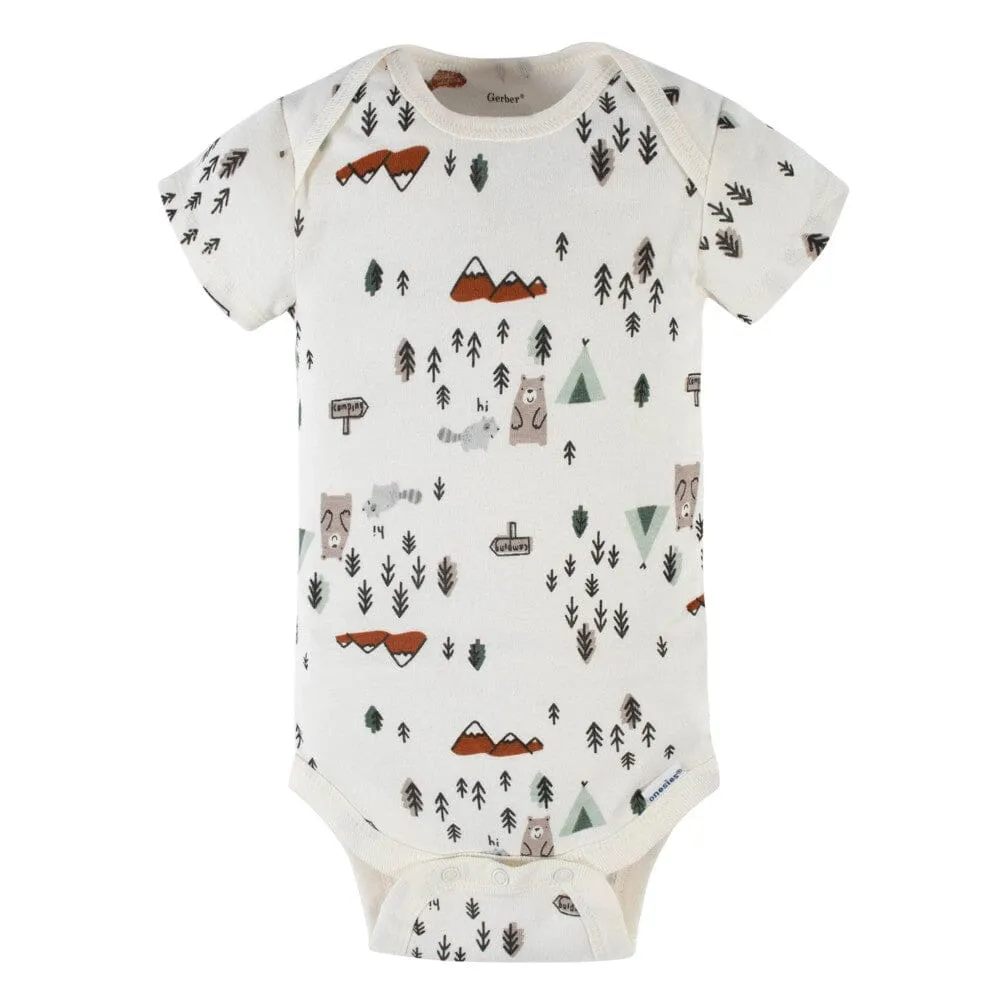 5-Pack Baby Boys Camping Short Sleeve Onesies® Bodysuits