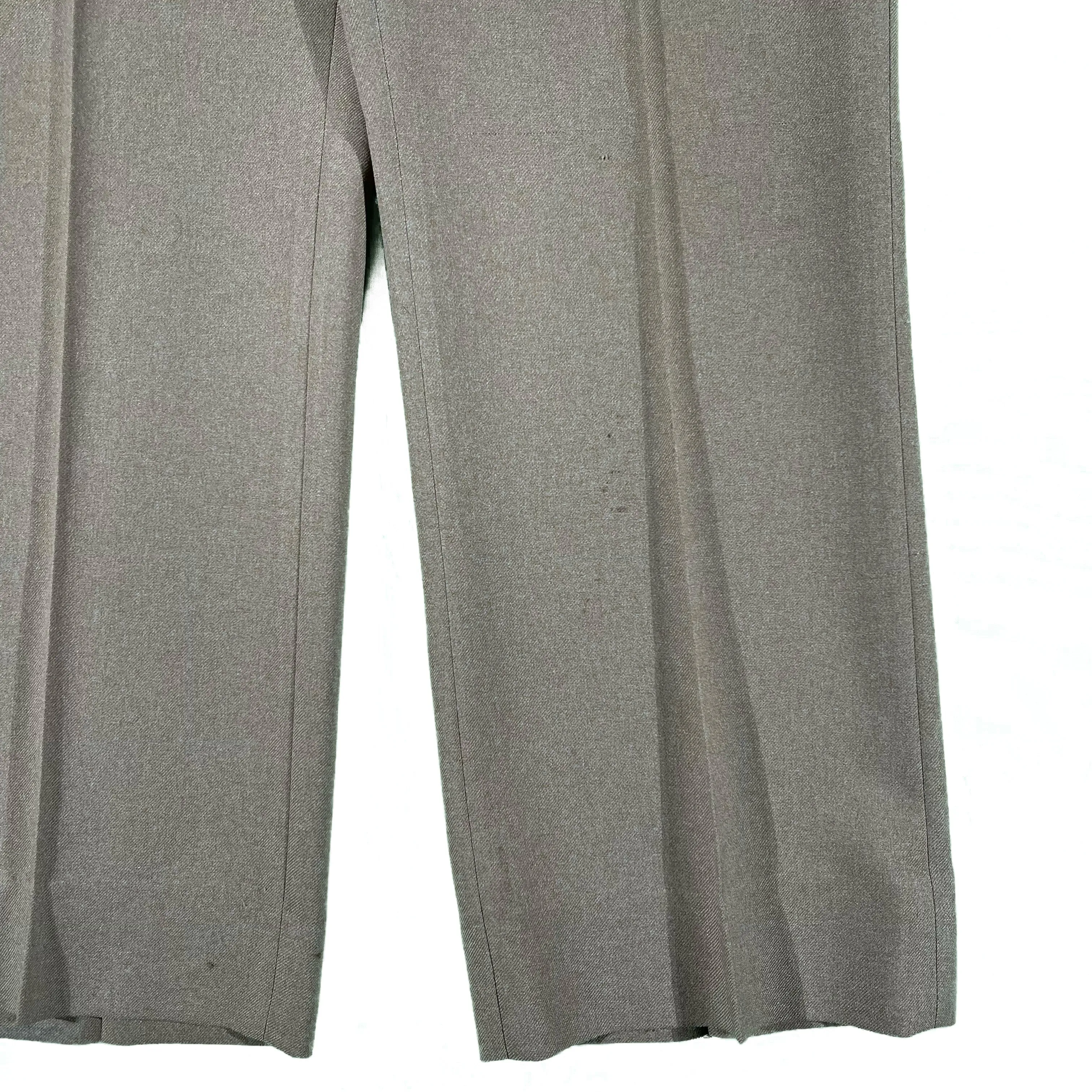 70s Tan Polyester Flares- 35x30