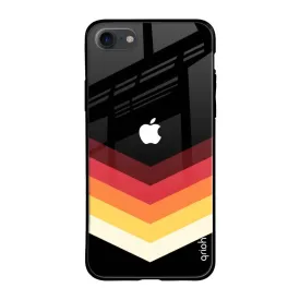 Abstract Arrow Pattern Glass Case For iPhone 8