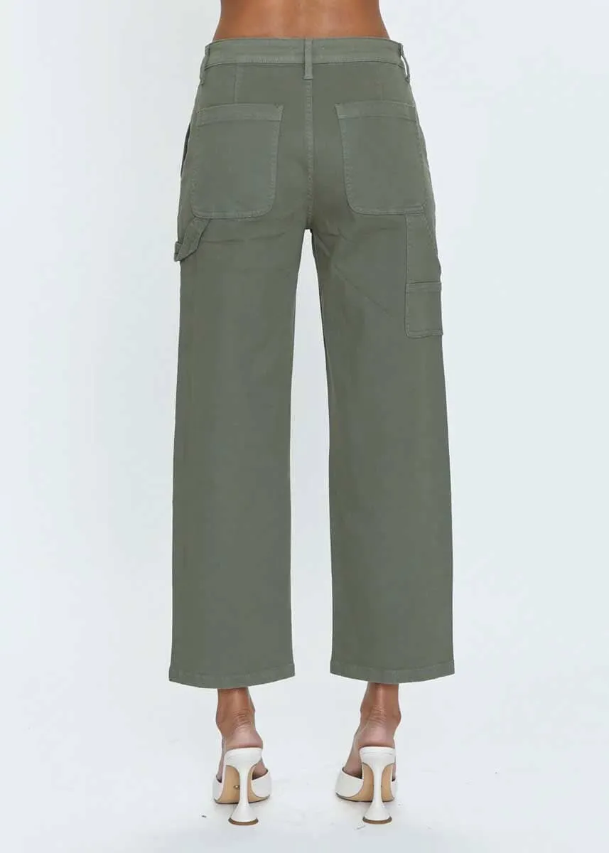 Ashton Straight Leg Utility Pant - Wild Fern