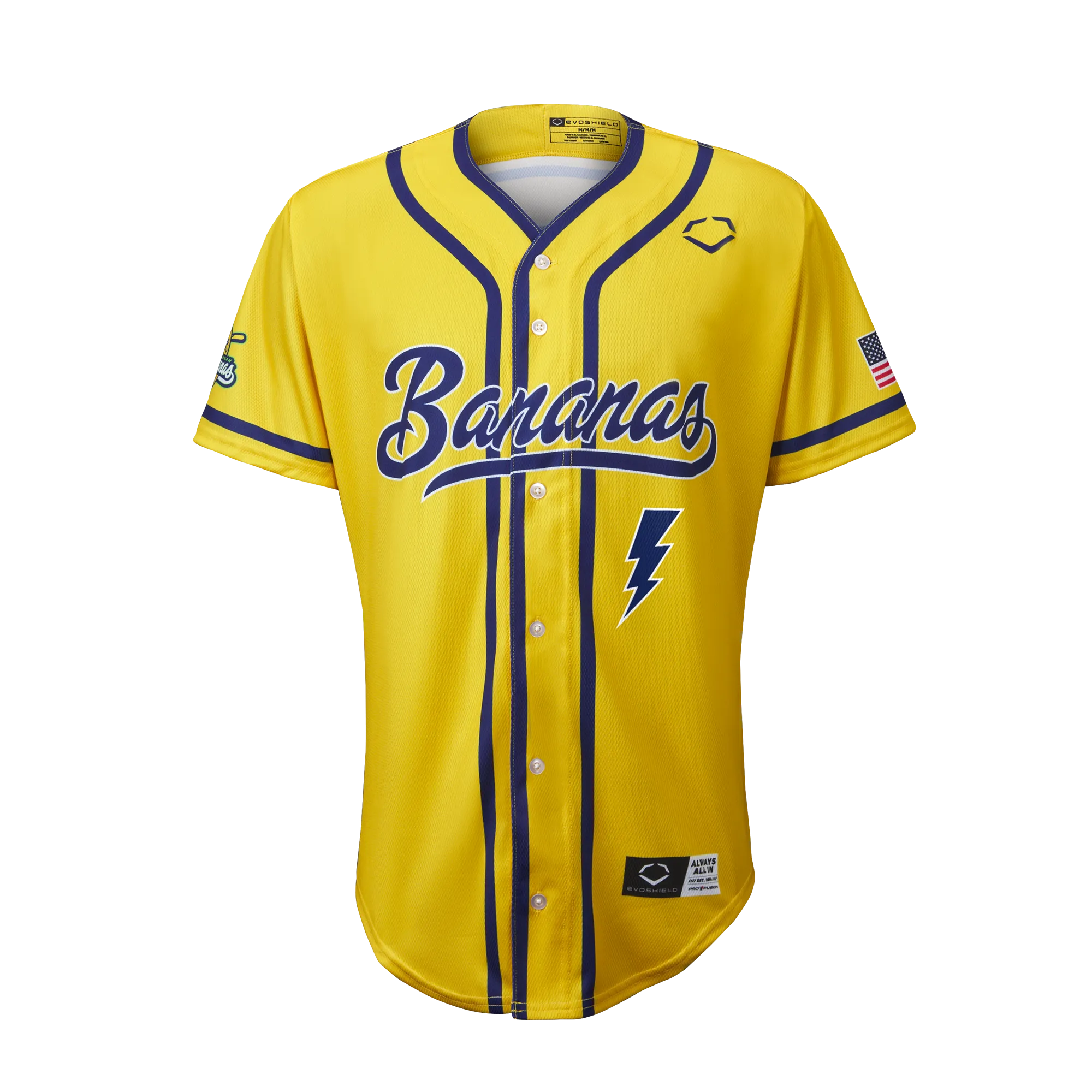 Bananas Flash Tha Kid #MM EvoShield Jersey - Yellow
