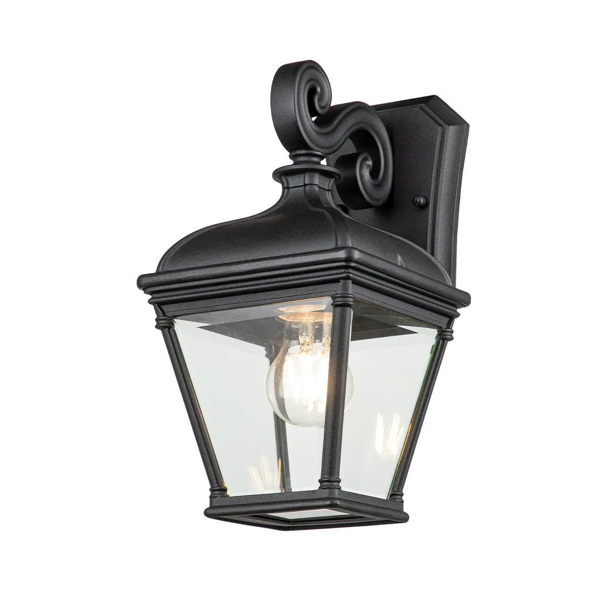 Bayview Small/Medium/Large Wall Lantern - Black Finish