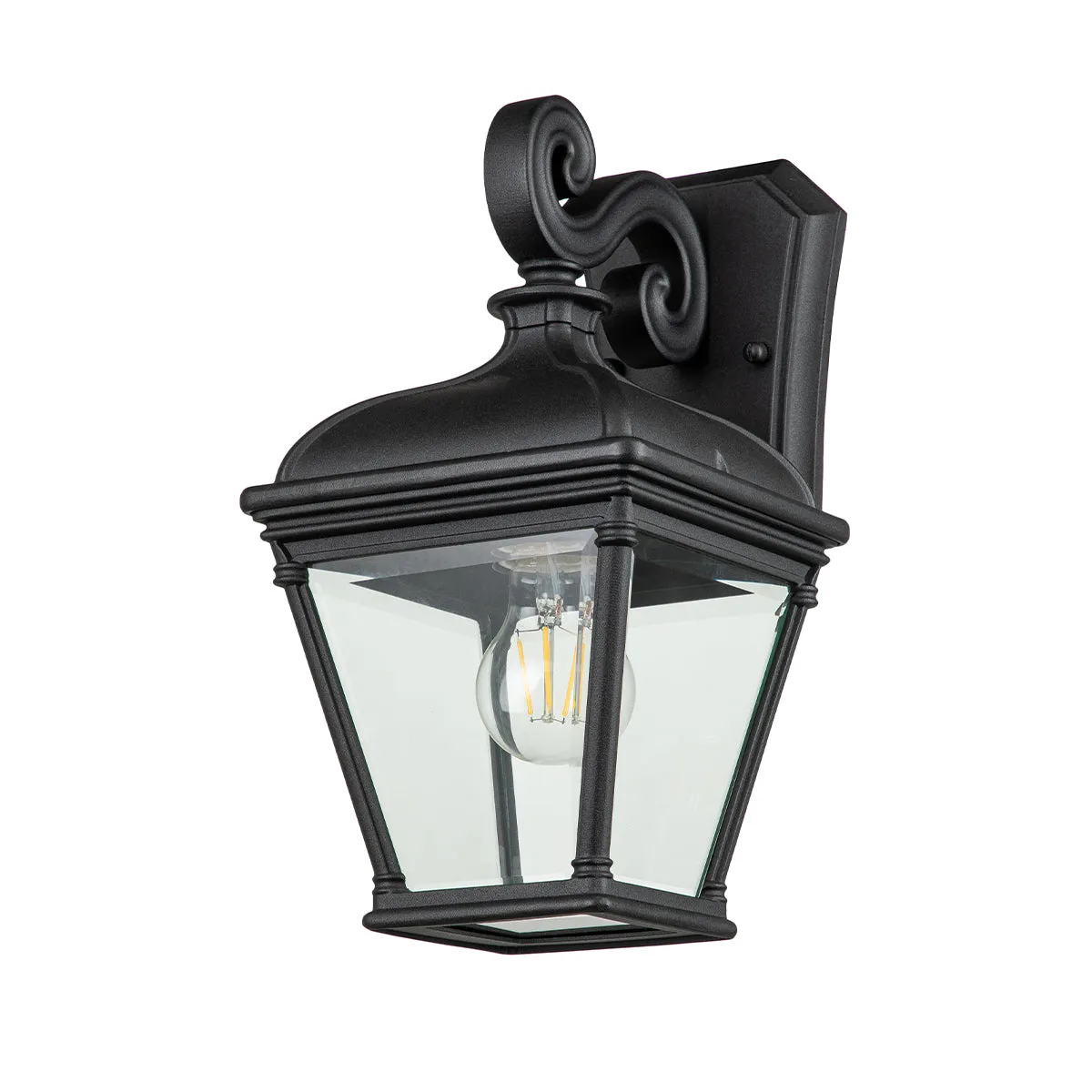Bayview Small/Medium/Large Wall Lantern - Black Finish