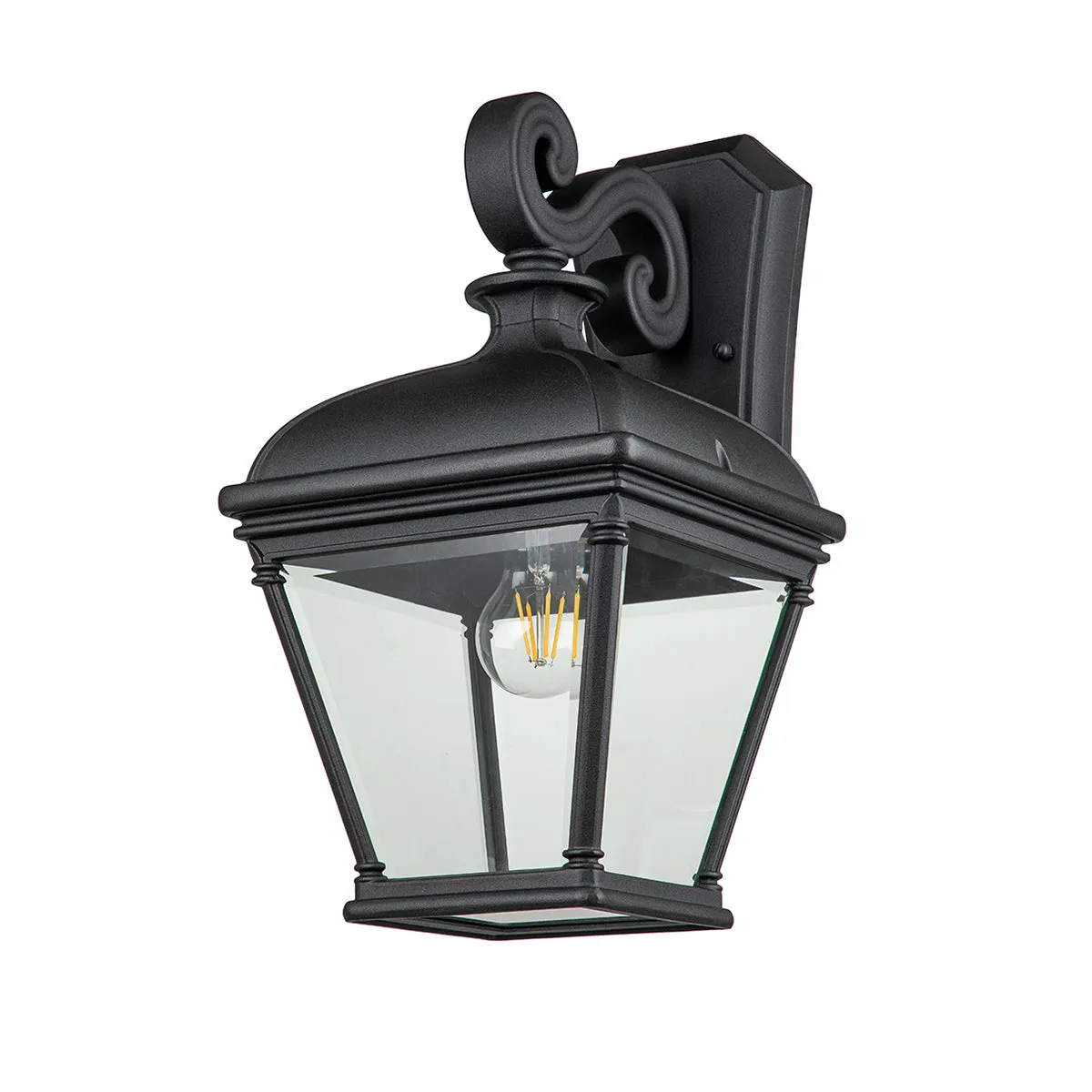 Bayview Small/Medium/Large Wall Lantern - Black Finish