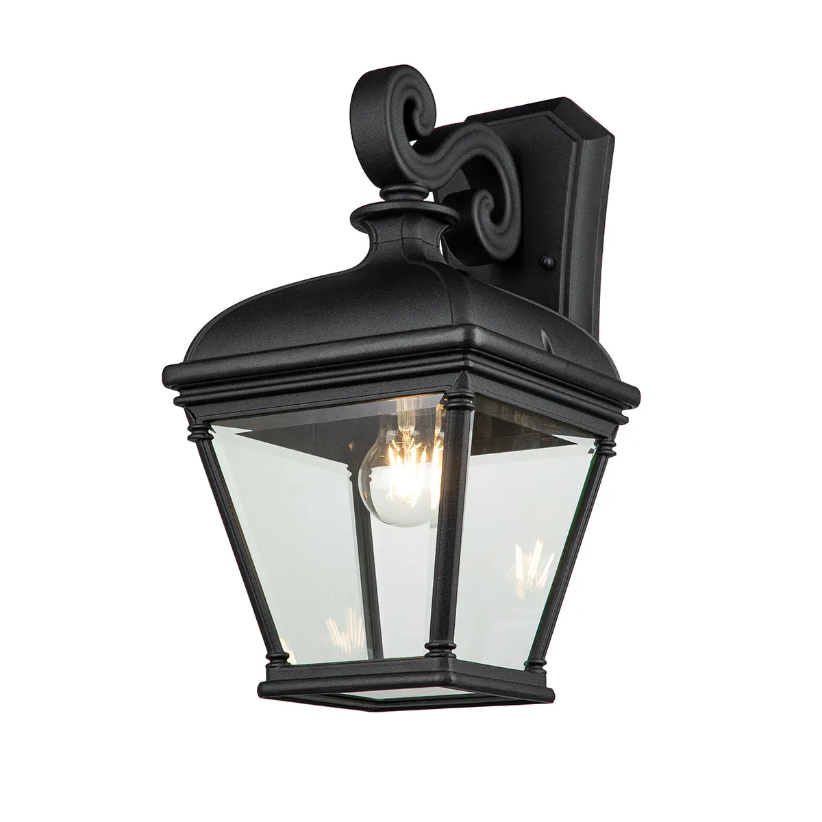 Bayview Small/Medium/Large Wall Lantern - Black Finish
