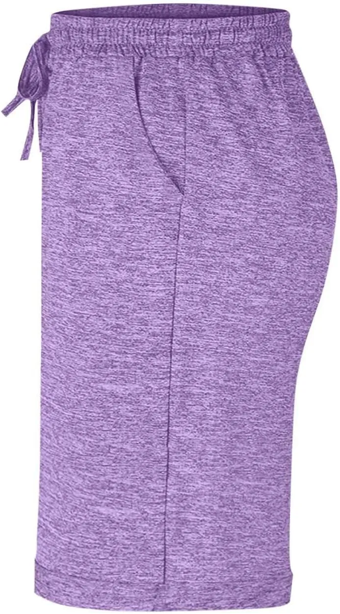Bermuda Shorts for Women Knee Length Linen Capris Summer Casual Straight Leg Loose Beach Capri Pants with Pockets