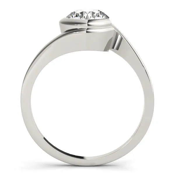 Bezel Set Swirl Style Engagement Mounting