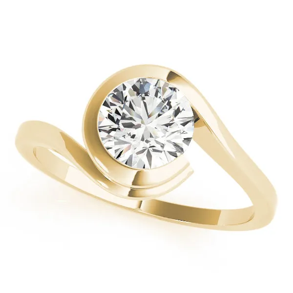 Bezel Set Swirl Style Engagement Mounting