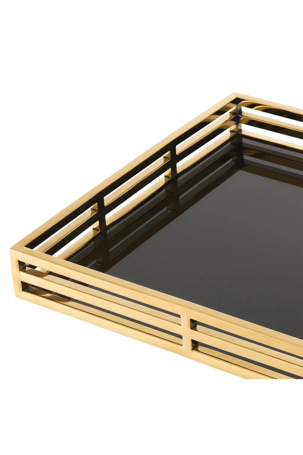 Black and Gold Serving Tray | Eichholtz Giacomo