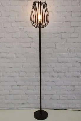 Black Cage Floor Lamp