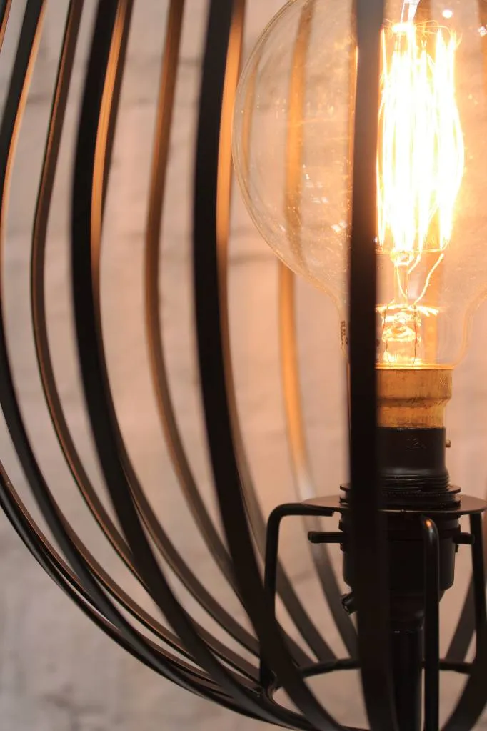 Black Cage Floor Lamp