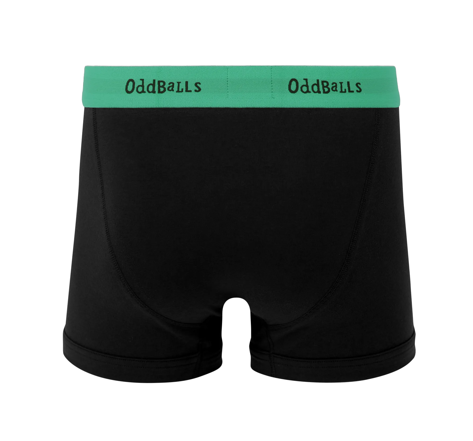 Black/Green - Mens Boxer Shorts