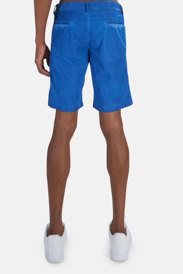 Blue Massimo Alba Velvet Bermuda Short