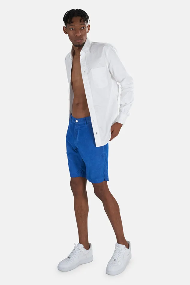 Blue Massimo Alba Velvet Bermuda Short