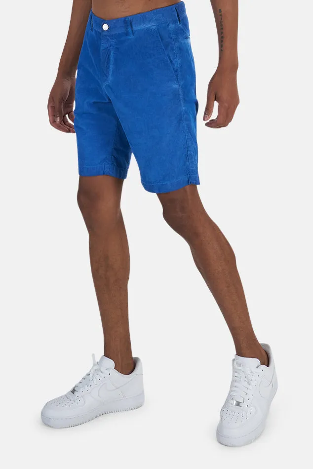Blue Massimo Alba Velvet Bermuda Short