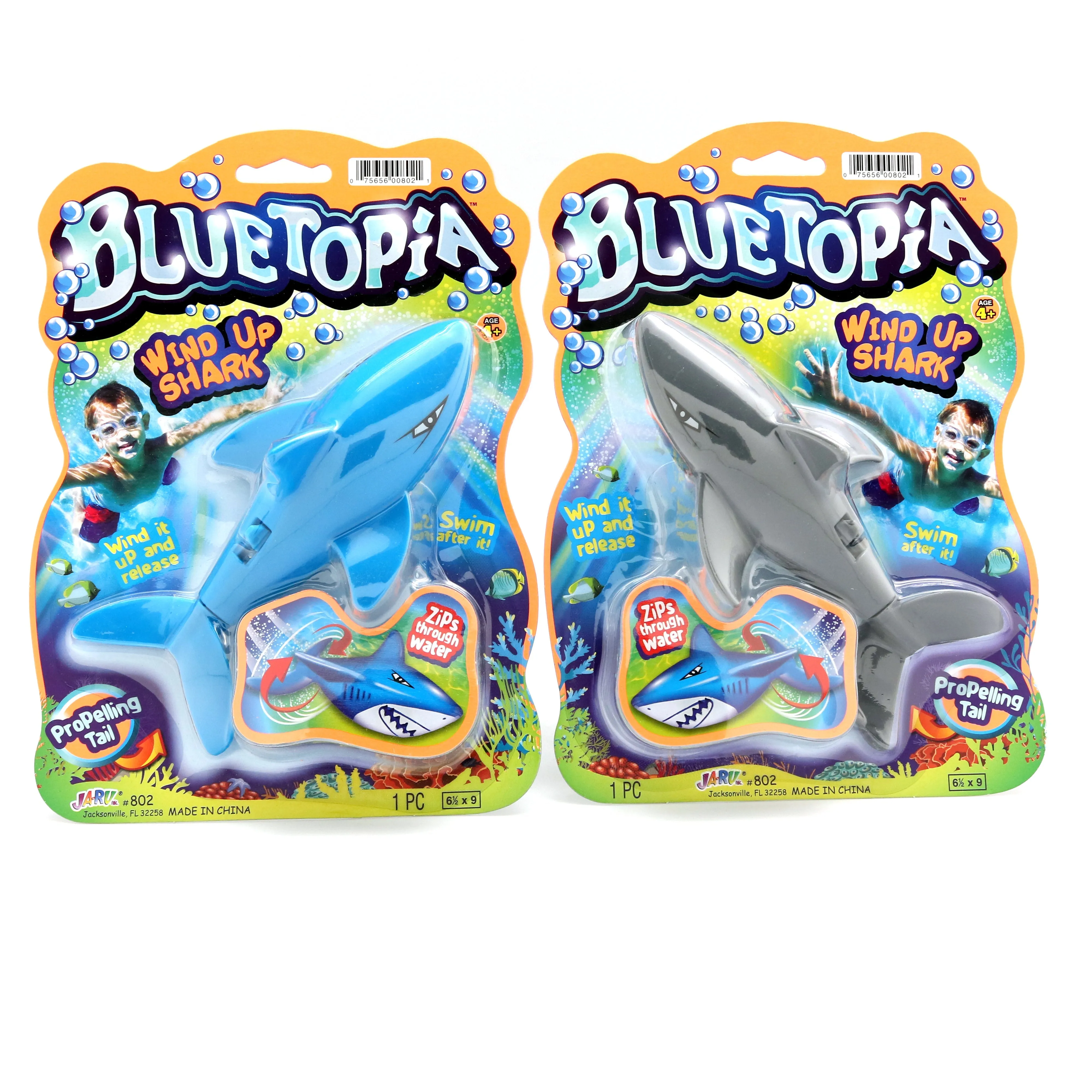 BLUETOPIA WIND UP SHARK ASSORTED STYLES