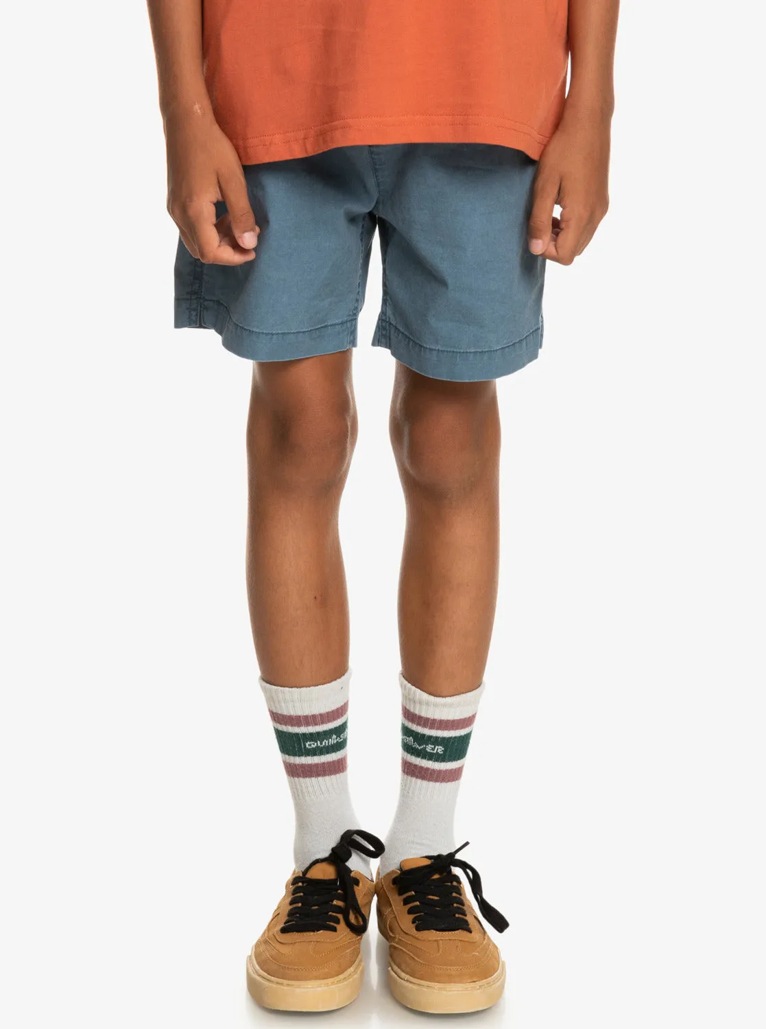 Boys 8-16 Taxer 15" Elastic Waist Shorts - Bering Sea