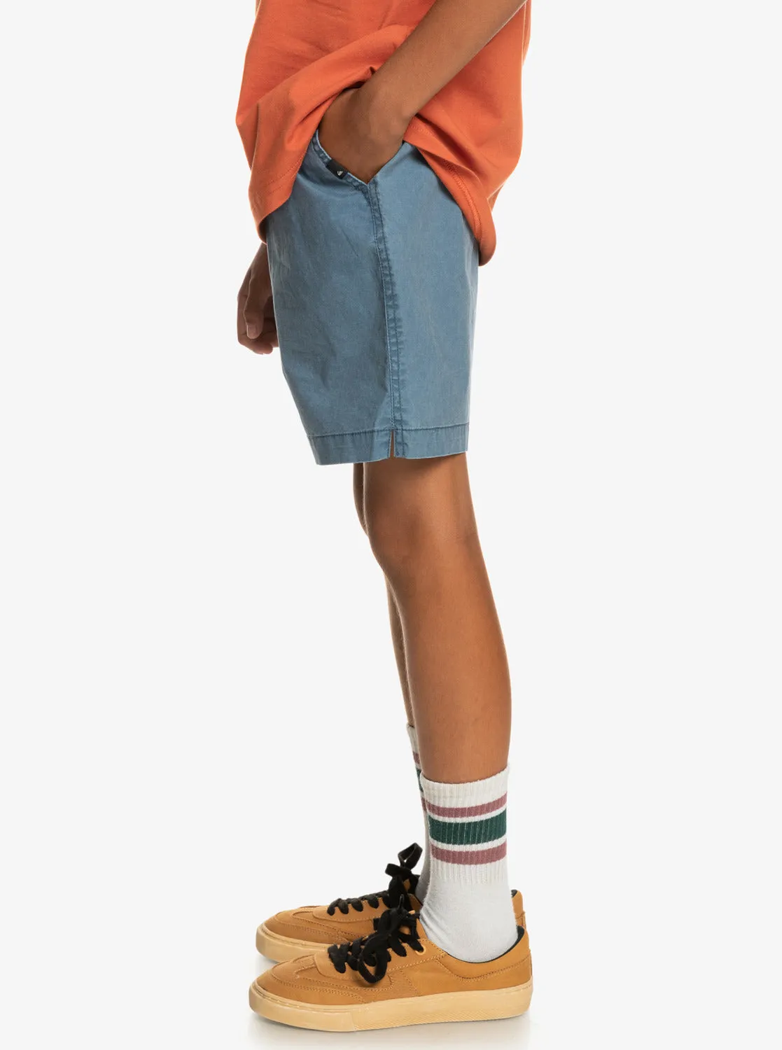 Boys 8-16 Taxer 15" Elastic Waist Shorts - Bering Sea