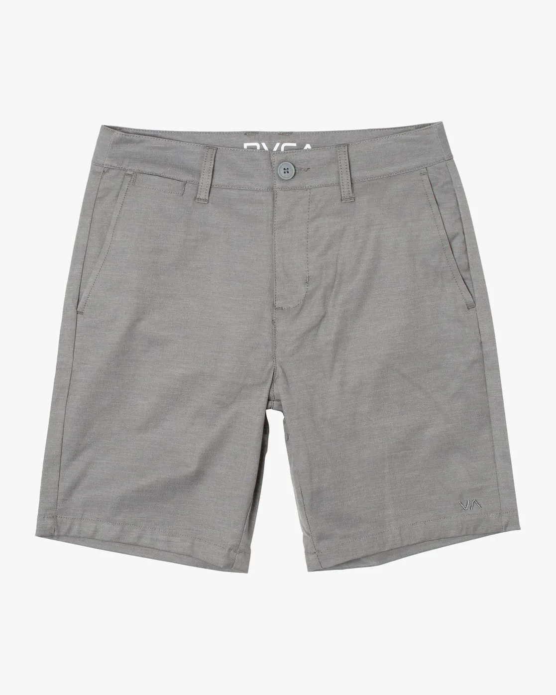 Boys Back In Hybrid Walkshorts 19" - Athletic Heather