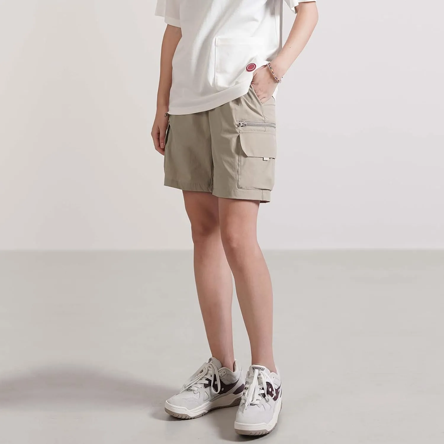Cargo Shorts Women Y2K Baggy Knee Length Athletic with Pockets Hiking Waterproof Black Pants Men Summer Outfits