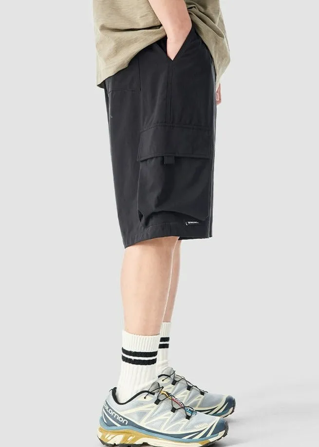 Cargo Utility Shorts with Zippered Pocket