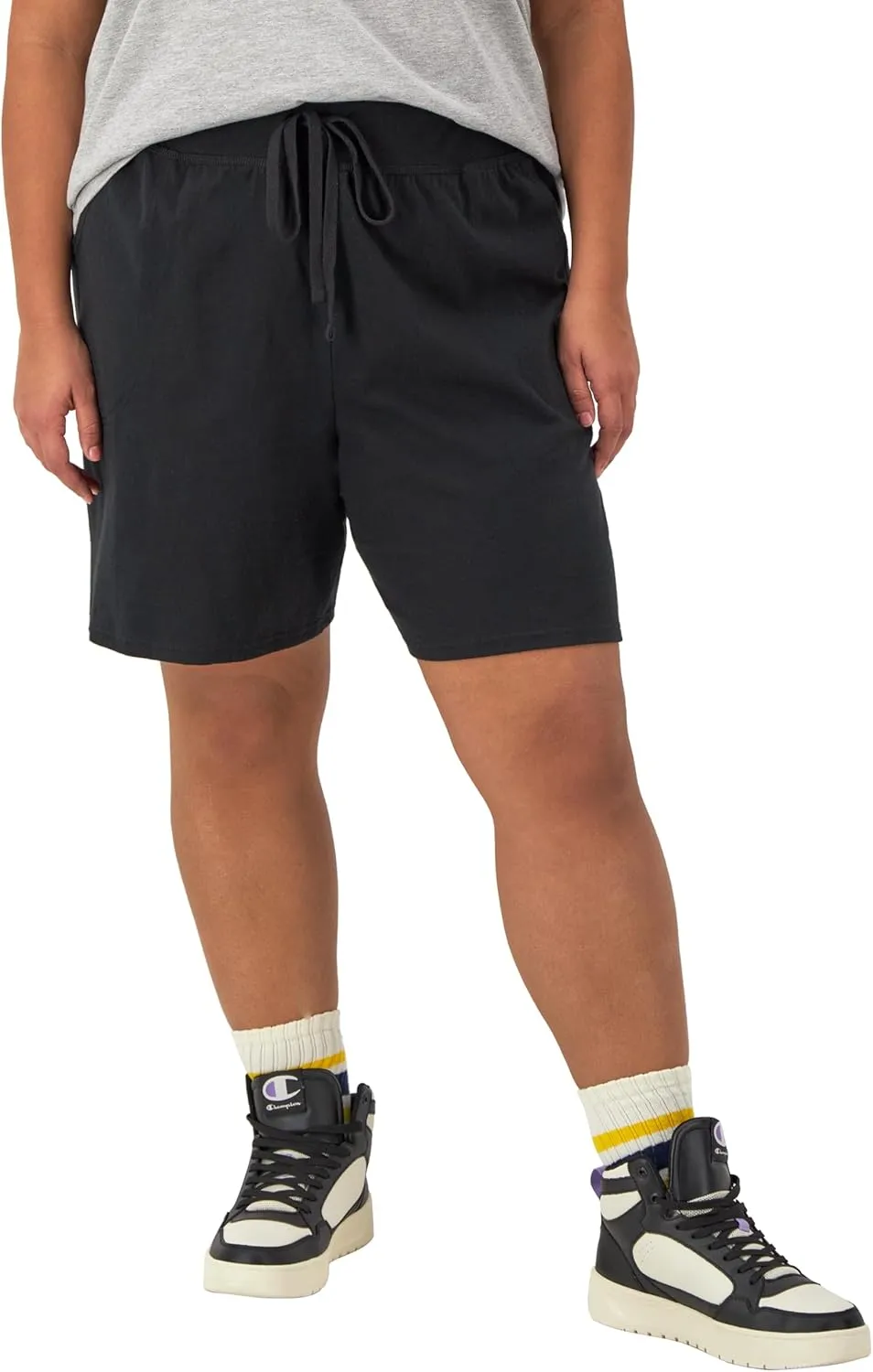 Champion Women'S Shorts, Lightweight Lounge, Soft Jersey Comfortable Shorts For Women (Plus Size Available)