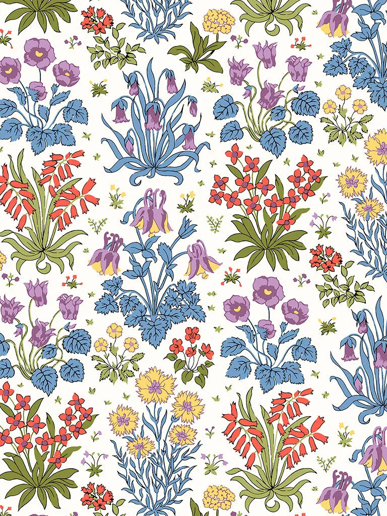 Colombe Study Multi Bright - Liberty of London Cotton Tana Lawn - Half Yard
