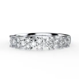 Diamond Semi Eternity Ring 18K Gold (0.52 ct. tw.)
