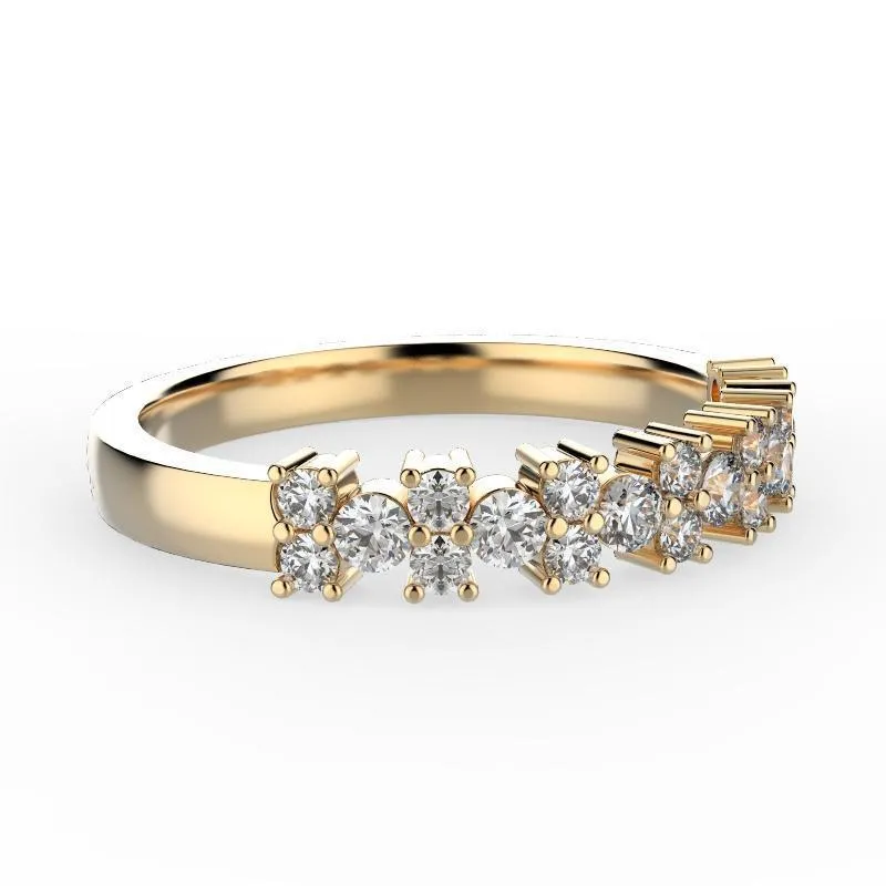 Diamond Semi Eternity Ring 18K Gold (0.52 ct. tw.)