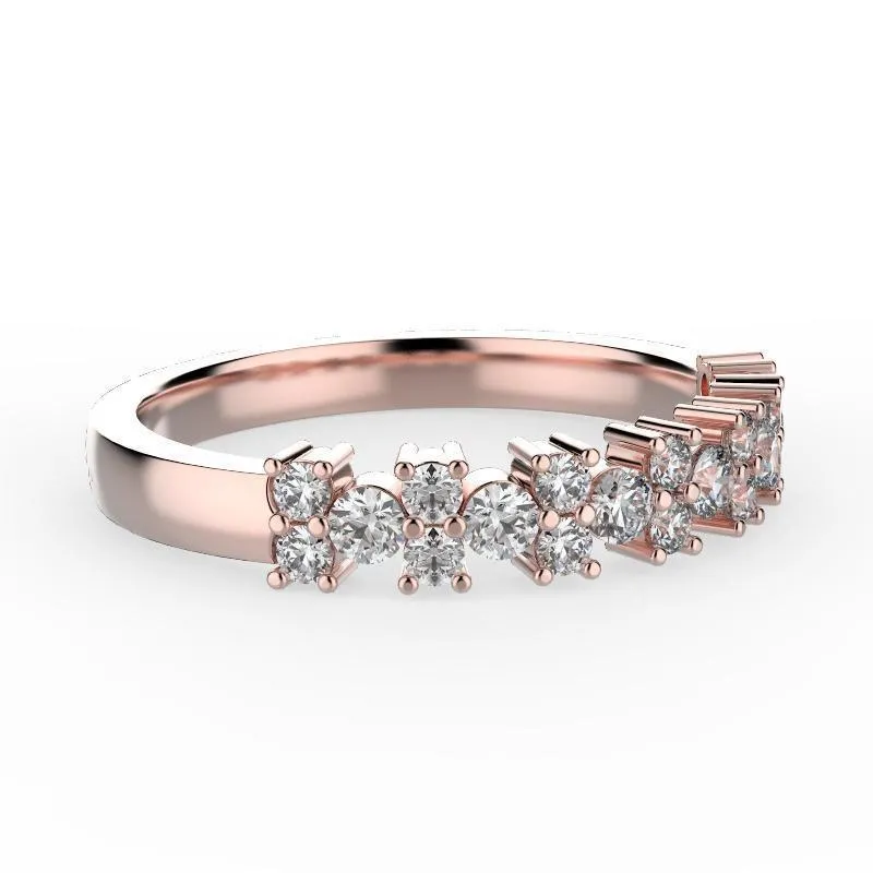 Diamond Semi Eternity Ring 18K Gold (0.52 ct. tw.)