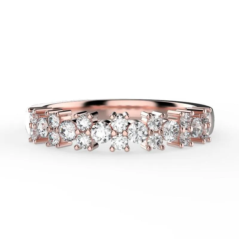 Diamond Semi Eternity Ring 18K Gold (0.52 ct. tw.)