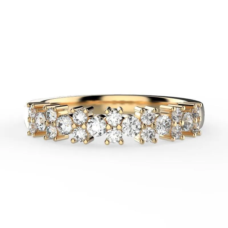 Diamond Semi Eternity Ring 18K Gold (0.52 ct. tw.)