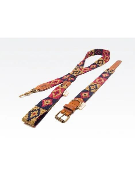 Dog Collar: Peruvian Indian Blue