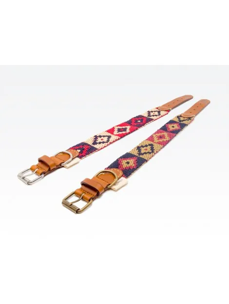 Dog Collar: Peruvian Indian Blue