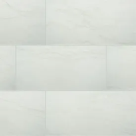 DURBAN WHITE PORCELAIN TILE - 24"x48" MATTE