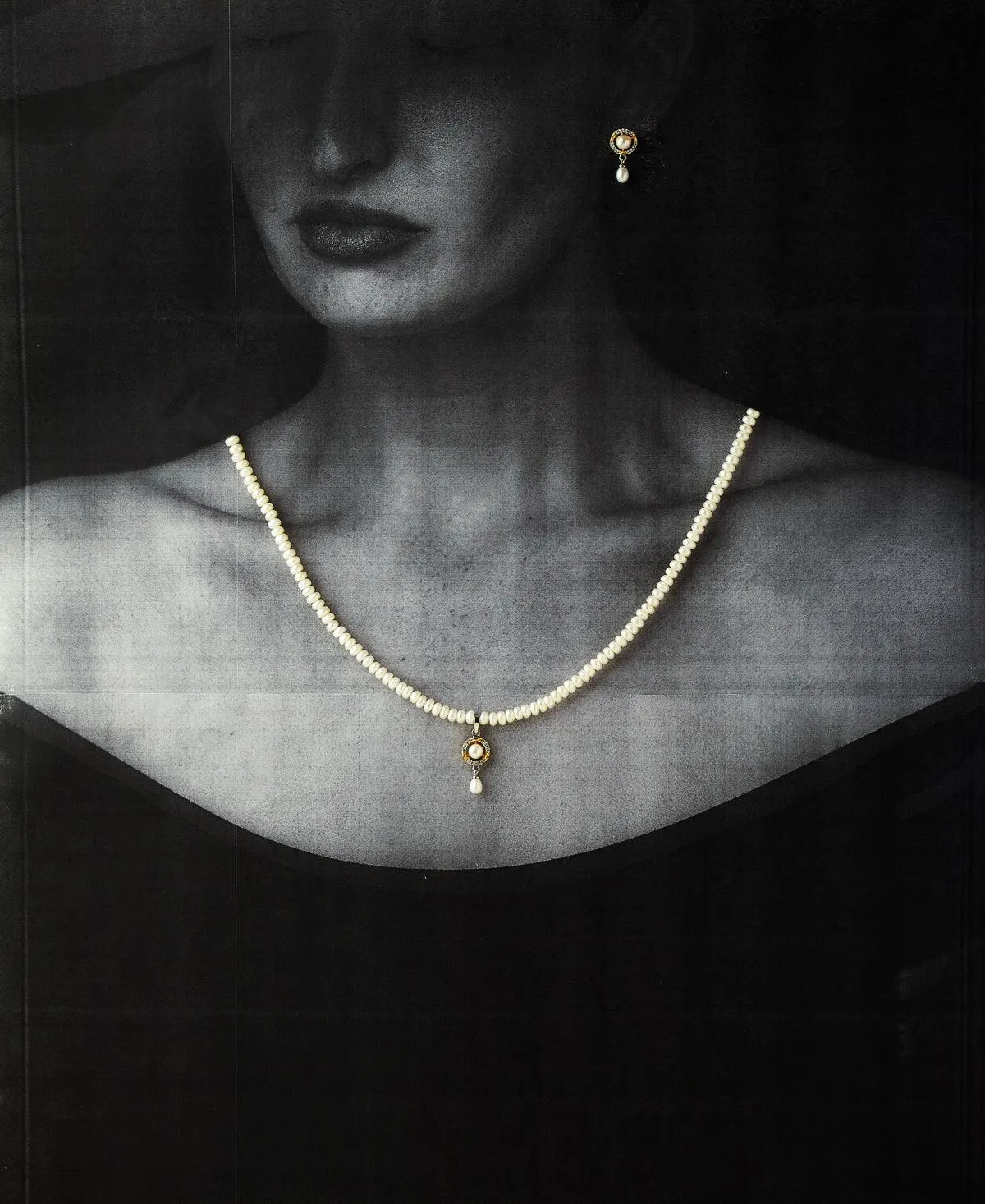 Elegant Real Pearl Necklace Set