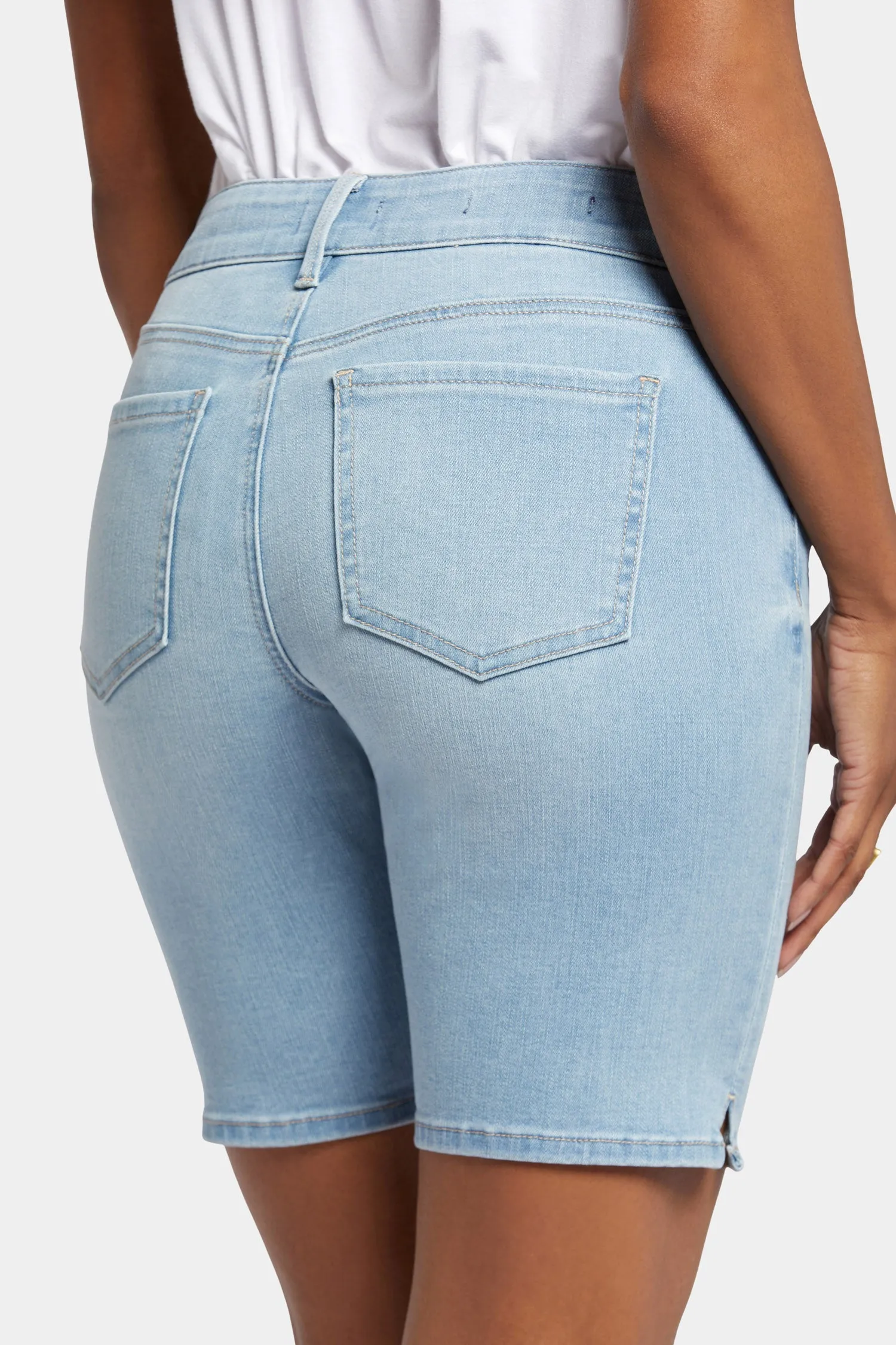 Ella Denim Shorts In Petite - Poetry