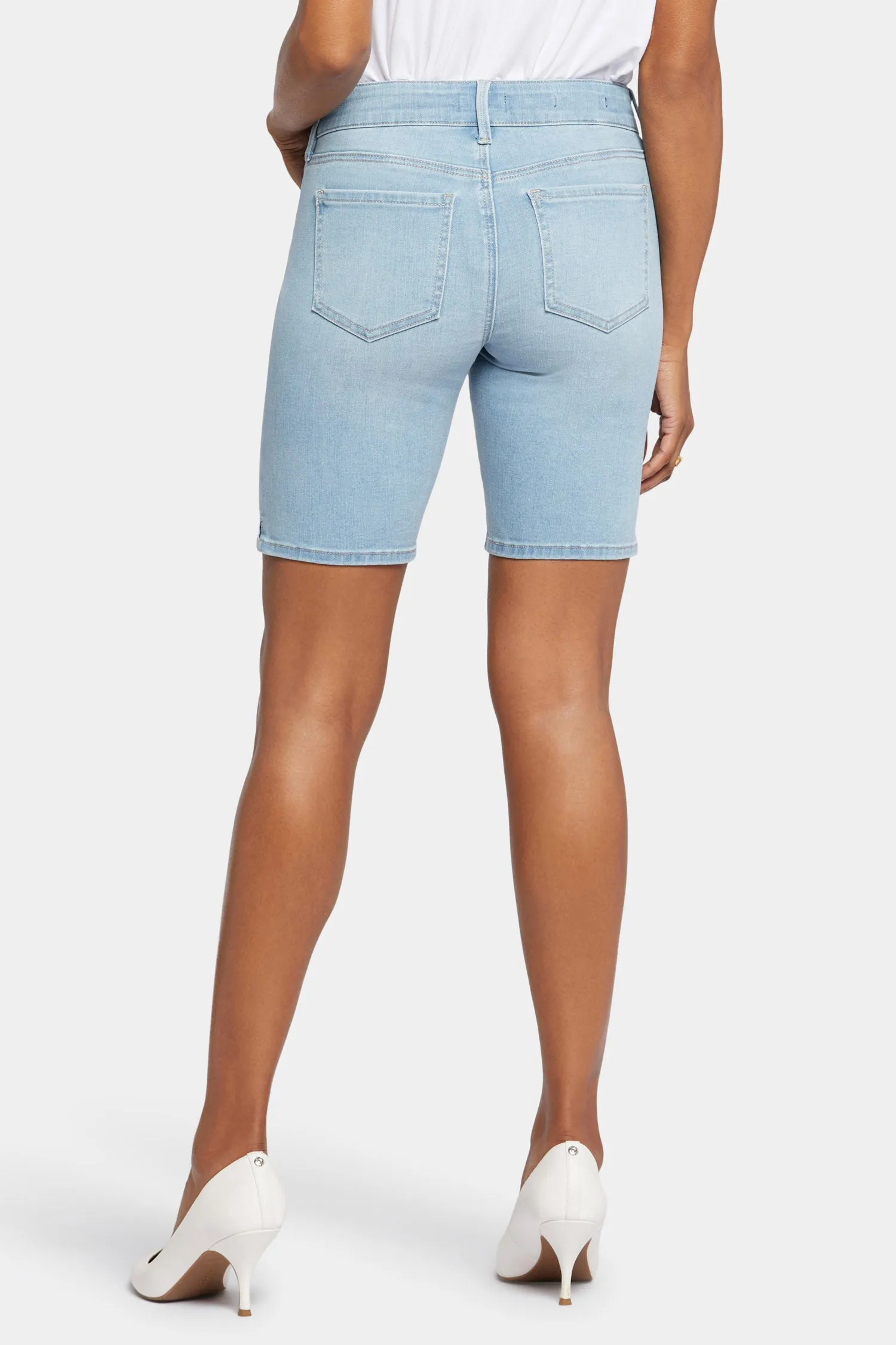 Ella Denim Shorts In Petite - Poetry