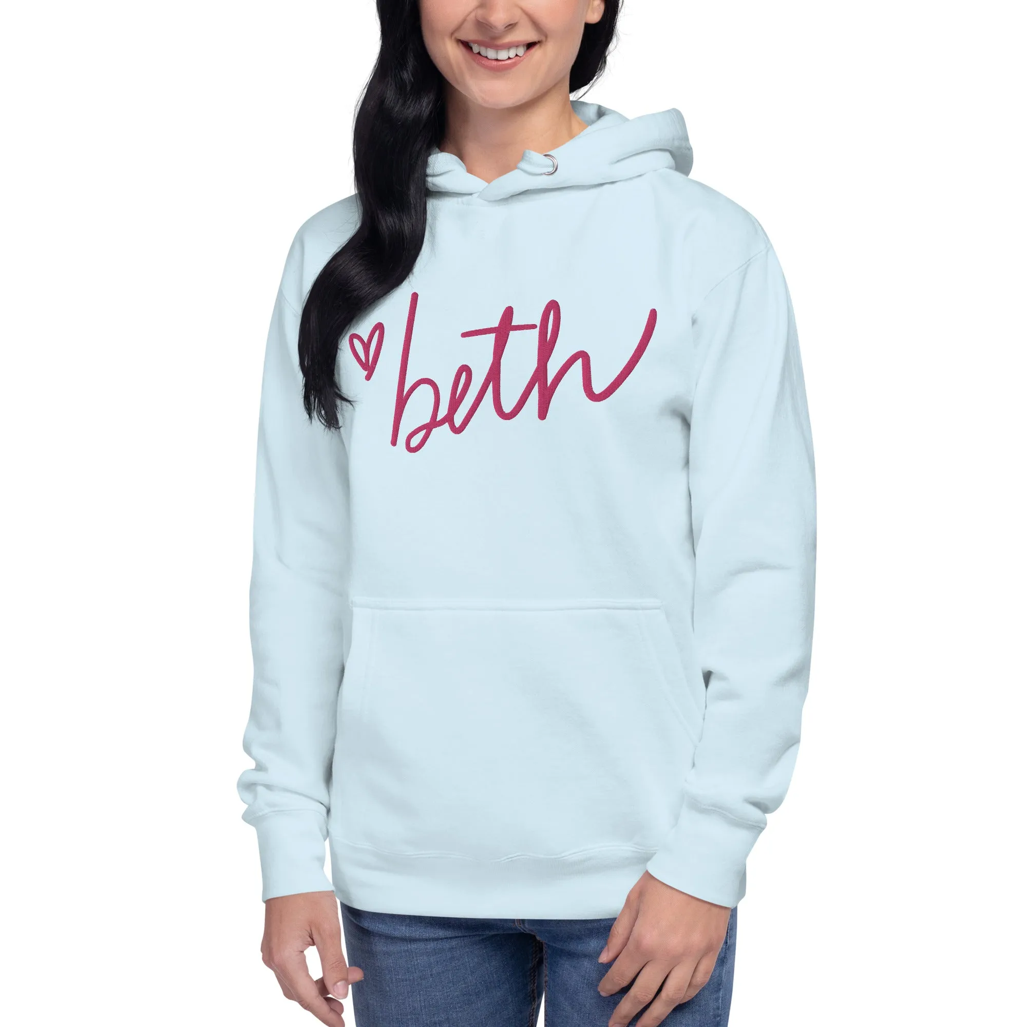 Embroidered "<3 Beth" Kate's Signature Unisex Hoodie