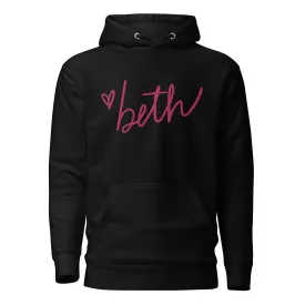 Embroidered "<3 Beth" Kate's Signature Unisex Hoodie