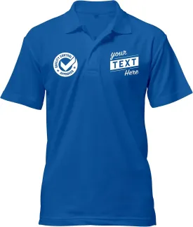 Embroidered Text | Custom Personalized Polo Shirt for Men & Women, Short Sleeve Sports Golf Tennis T-Shirt