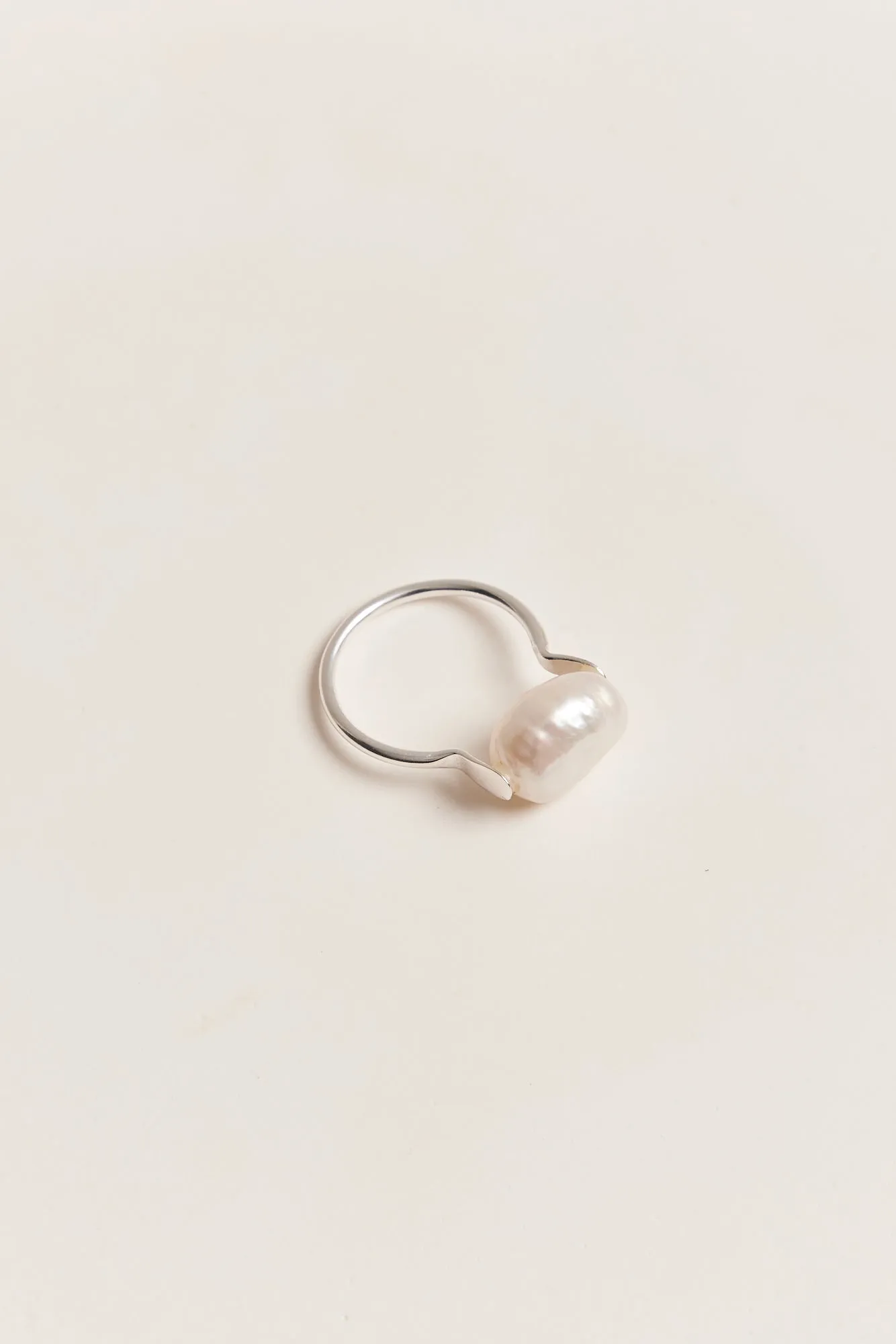 Esme Pearl Ring Silver