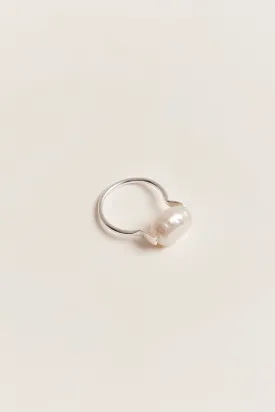 Esme Pearl Ring Silver