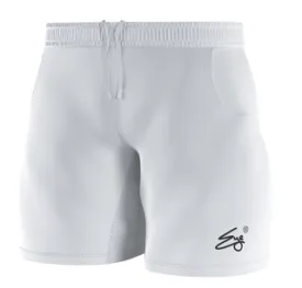 Eye Performance Line Shorts, White / Black logo