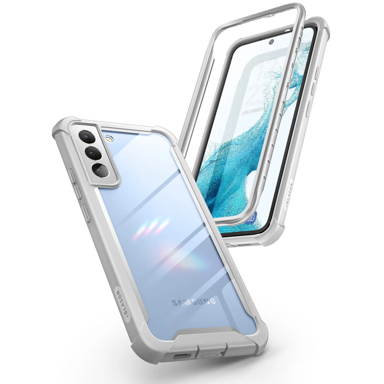 Galaxy S22 Ares Clear Rugged Case -  Gray